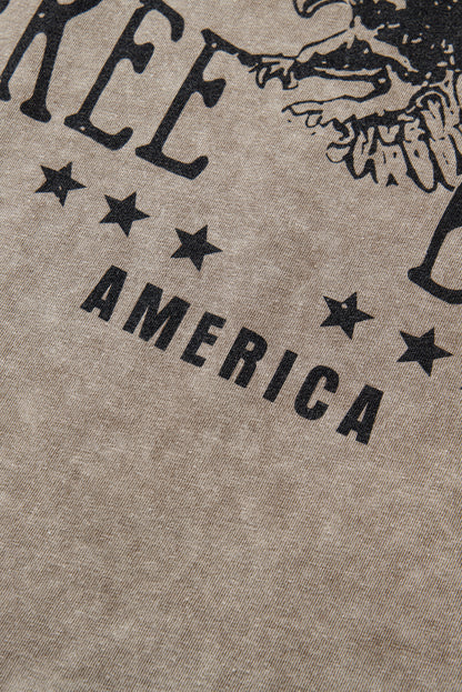 Parchment Mineral Washed Letter Graphic Top