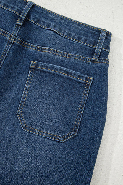 Breen Cropped High Rise Wide Leg Jeans