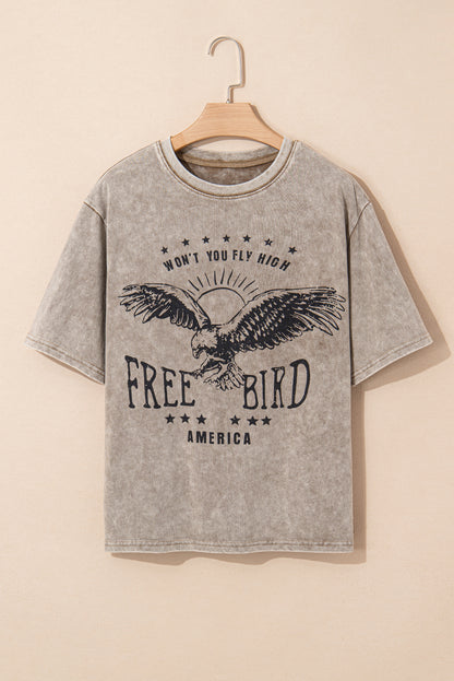 Parchment Mineral Washed Letter Graphic Top