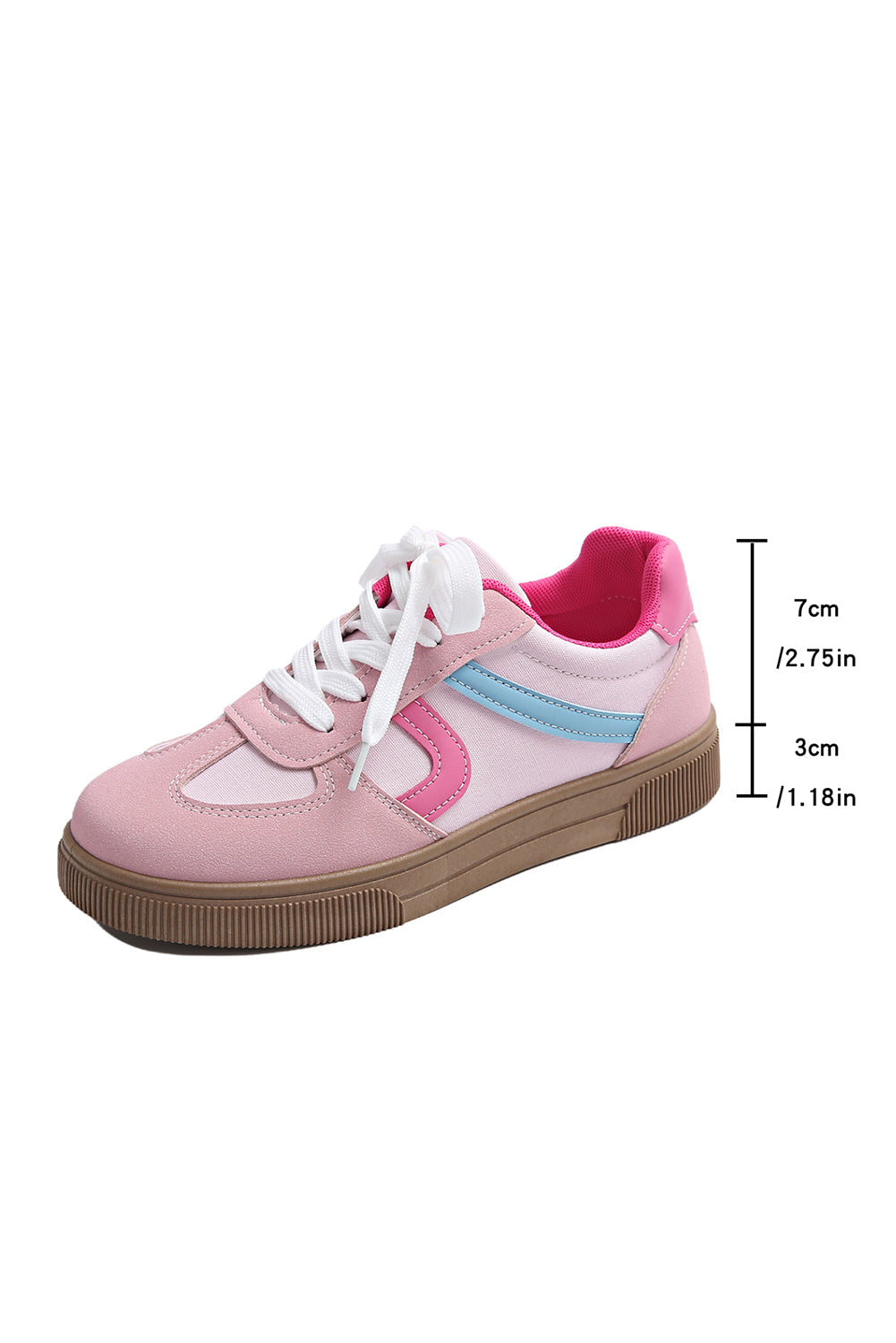 Blackish Green Color Block Lace Up Sneakers