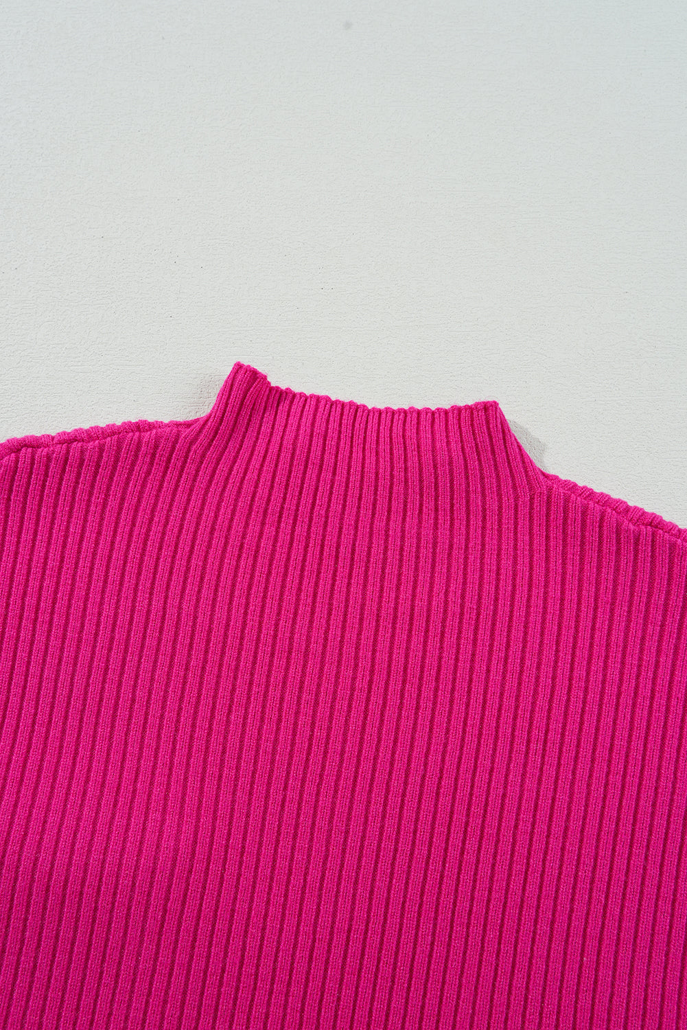 Dark Blue Patch Pocket Ribbed Knit Short Sleeve Sweater